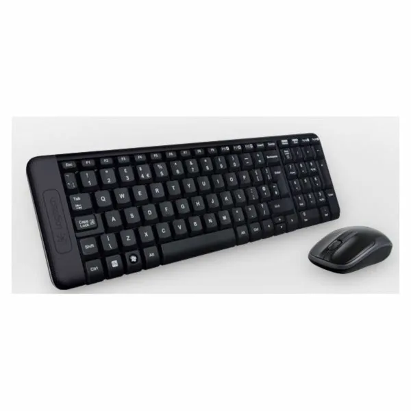 Keyboard and Mouse Logitech MK220 Black Spanish Spanish Qwerty