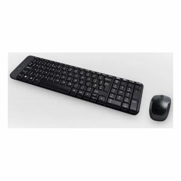 Keyboard and Mouse Logitech MK220 Black Spanish Spanish Qwerty
