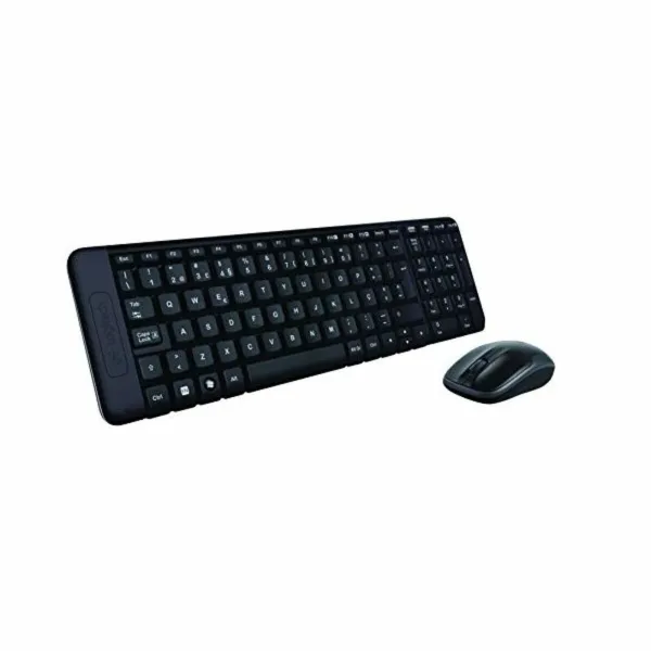 Keyboard and Mouse Logitech MK220 Black Spanish Spanish Qwerty