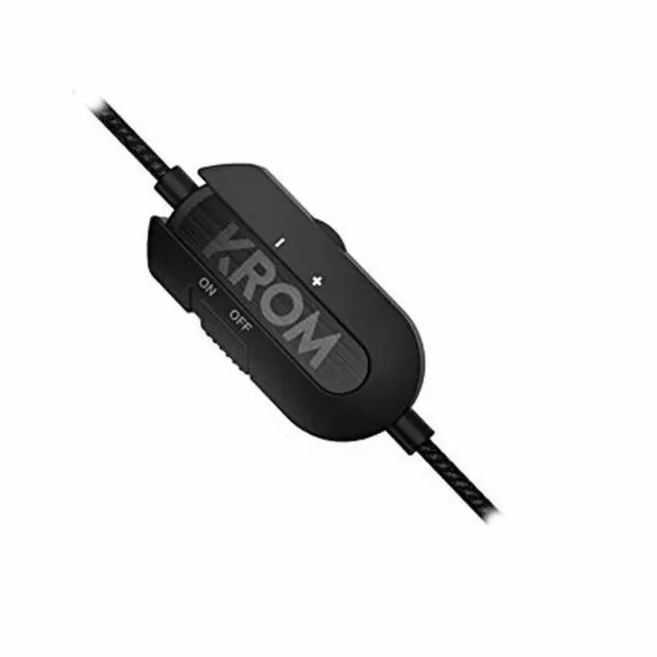 Žaidimų ausinės su mikrofonu Krom Kode 7.1 Virtual NXKROMKDE Juoda