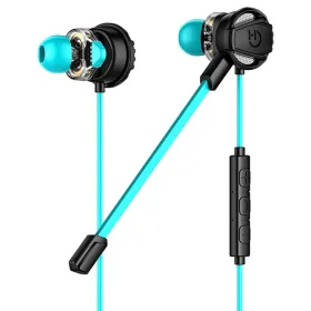 Игровые наушники с микрофоном Hiditec GHE010002 (3.5 mm) Чёрный Синий