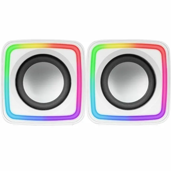 PC Speakers Mars Gaming MSCUBEW White