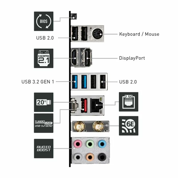 Pagrindinė plokštė MSI PRO Z790-P WIFI Intel LGA 1700