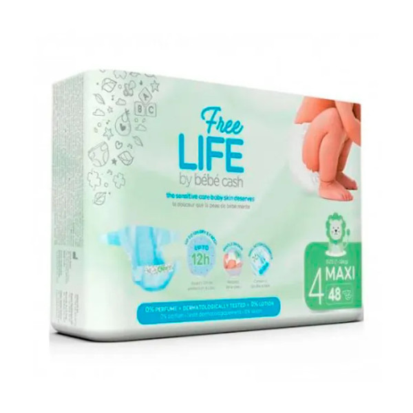 Freelife Bebecash autiņbiksītes 4 Maxi 7-18kg 48U