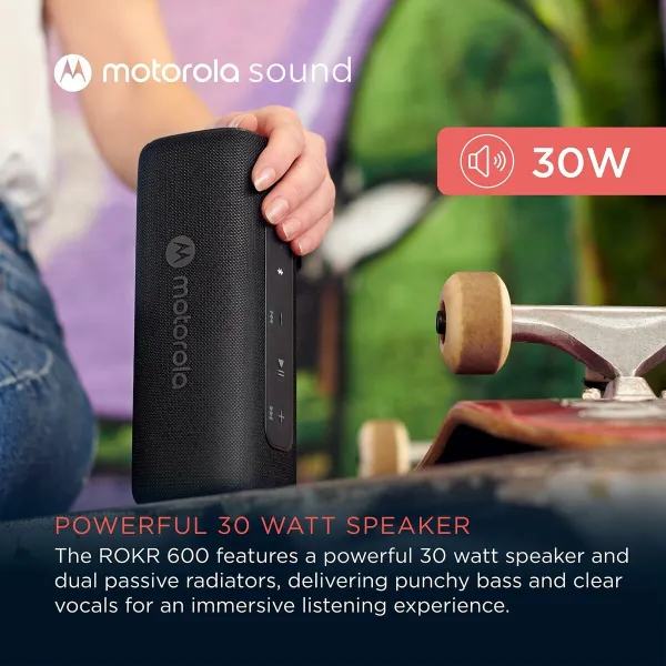 Portable Bluetooth Speakers Motorola ROKR 600 30 W Black