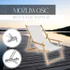 Sun lounger with armrests Springos DC006 OXFORD03 light gray