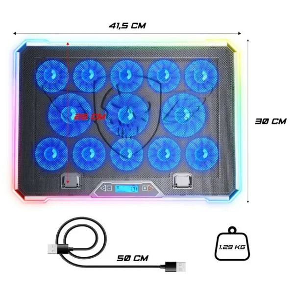 Nešiojamojo kompiuterio aušinimo bazė Spirit of Gamer Airblade 1300