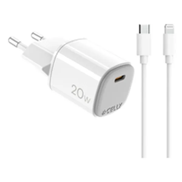 USB Cable Celly UPTC1USBC20WCTL White
