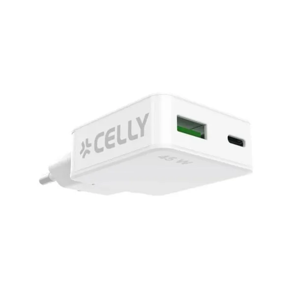 Seinälaturi Celly SLIMTC1C1A45WWH Valkoinen 45 W