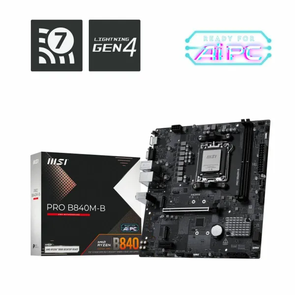 Pagrindinė plokštė MSI PRO B840M-B AMD AM5 AMD