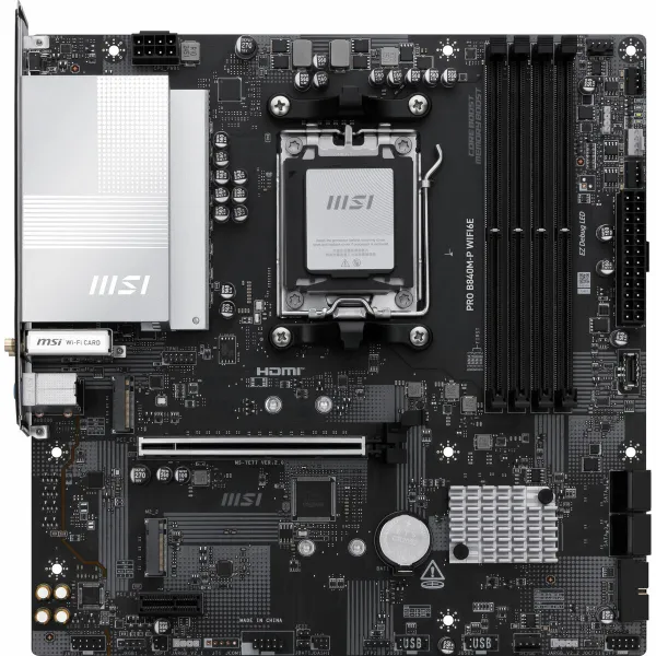 Pagrindinė plokštė MSI PRO B840M-P WIFI6E AMD AM5 AMD