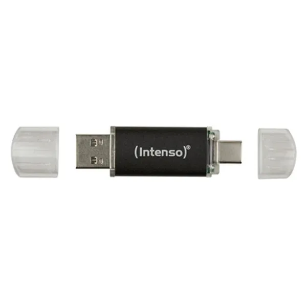 USB-tikku INTENSO Twist Line 256 GB Antrasiitinharmaa (2 osaa)
