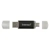 USB-tikku INTENSO Twist Line 256 GB Antrasiitinharmaa (2 osaa)