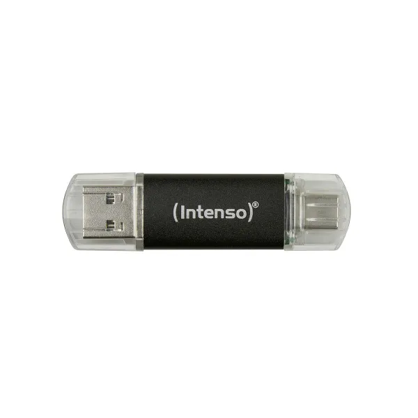 USB-tikku INTENSO Twist Line 256 GB Antrasiitinharmaa (2 osaa)
