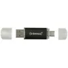 USB-tikku INTENSO Twist Line 256 GB Antrasiitinharmaa (2 osaa)