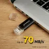 USB-tikku INTENSO Twist Line 256 GB Antrasiitinharmaa (2 osaa)