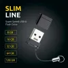USB-tikku INTENSO Slim Line 128 GB Musta