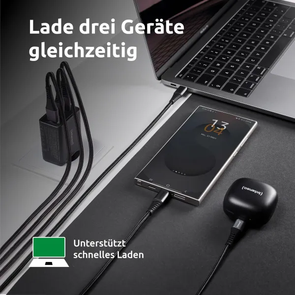 Wall Charger INTENSO W65ACC Black 65 W