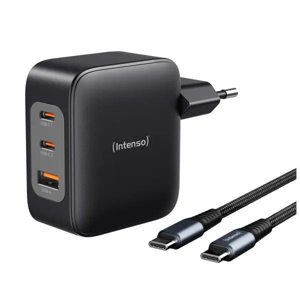 Seinälaturi INTENSO GaN W100ACC Musta 100 W