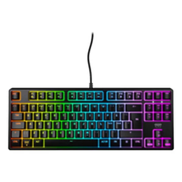 Keyboard Cherry CX-K4V2-RGB-TKL-R-ES Black Spanish QWERTY