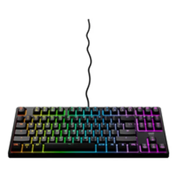 Keyboard Cherry CX-K4V2-RGB-TKL-R-ES Black Spanish QWERTY