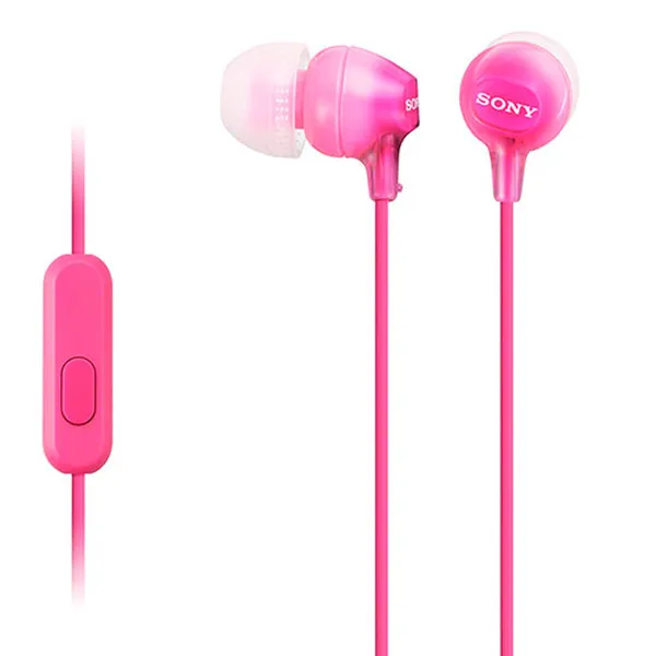 Headphones with Microphone Sony MDR-EX15AP Pink