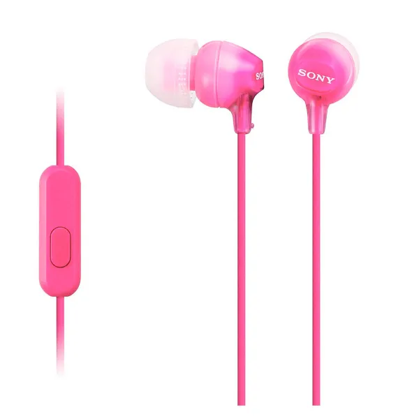 Headphones with Microphone Sony MDR-EX15AP Pink