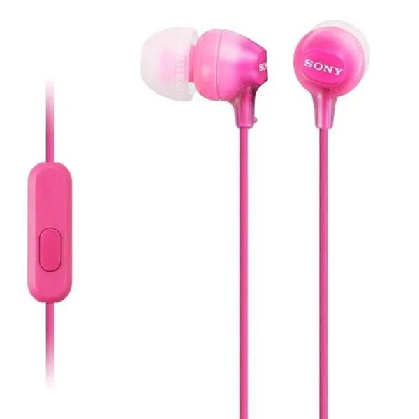 Headphones with Microphone Sony MDR-EX15AP Pink