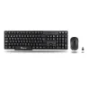 Klaviatūra un Pele NGS EUPHORIA KIT Melns QWERTY Qwerty US Bezvadu