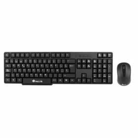 Klaviatūra un Pele NGS EUPHORIA KIT Melns QWERTY Qwerty US Bezvadu