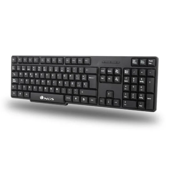 Klaviatūra un Pele NGS EUPHORIA KIT Melns QWERTY Qwerty US Bezvadu