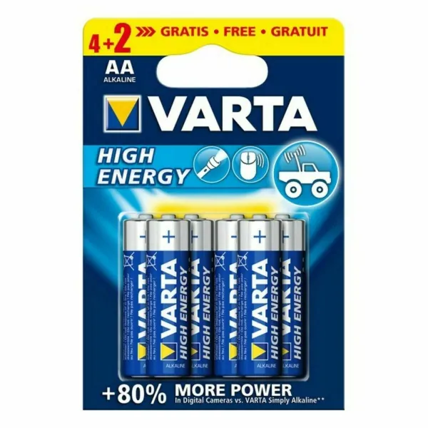 Alkaline Batteries Varta 4906121436 1,5 V 1.55 V AA (6 Pieces)