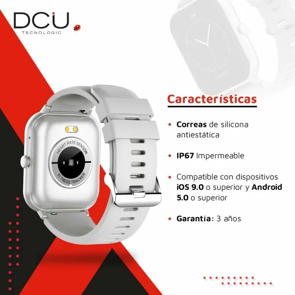 Älykello DCU CURVED GLASS PRO 1,83" Harmaa