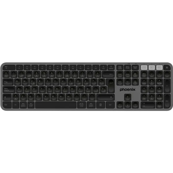 Blueutooth klaviatūra Phoenix K300 Pelēks Spāņu Qwerty