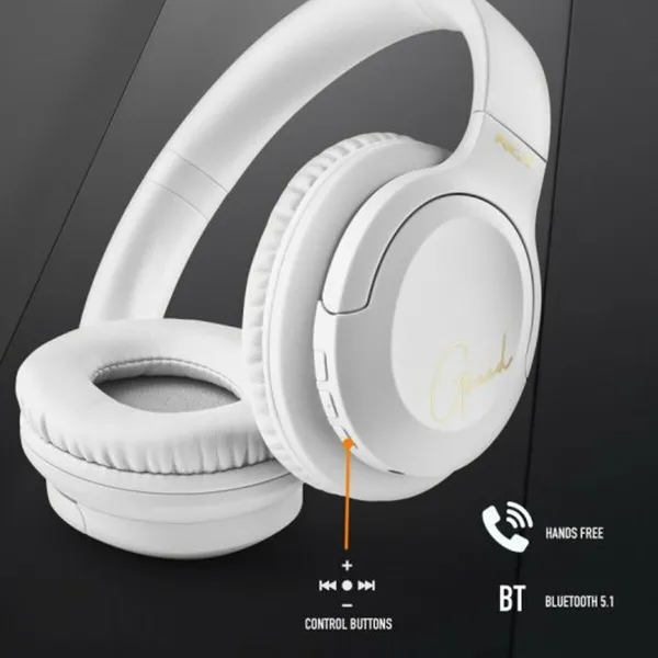 Bluetooth Kuulokkeet Mikrofonilla NGS ARTICAGREEDWHITE Valkoinen