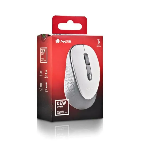 Мышь NGS DEWWHITE Белый 1600 dpi (1 штук)