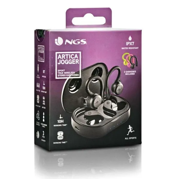 Austiņas In-ear Bluetooth NGS Artica Jogger Melns