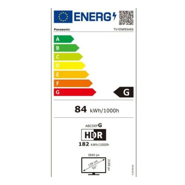 Смарт-ТВ Panasonic TV55W93AE6 55" LED 4K Ultra HD