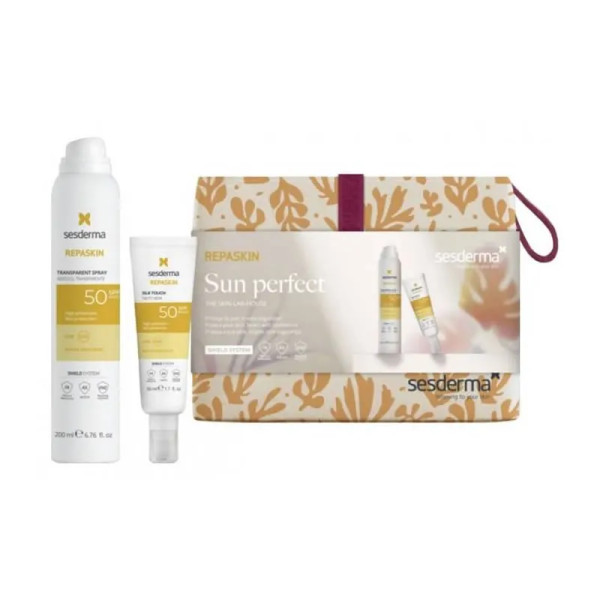 Sesderma Repaskin Silky Touch SPF50 50 ml + Repaskin skaidrus purškiklis SPF50 200 ml