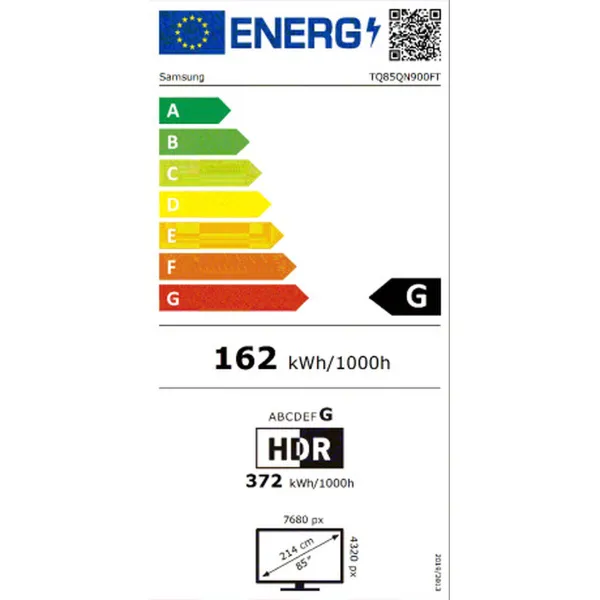 Смарт-ТВ Samsung TQ85QN900F 85" 8K Ultra HD HDR Neo QLED