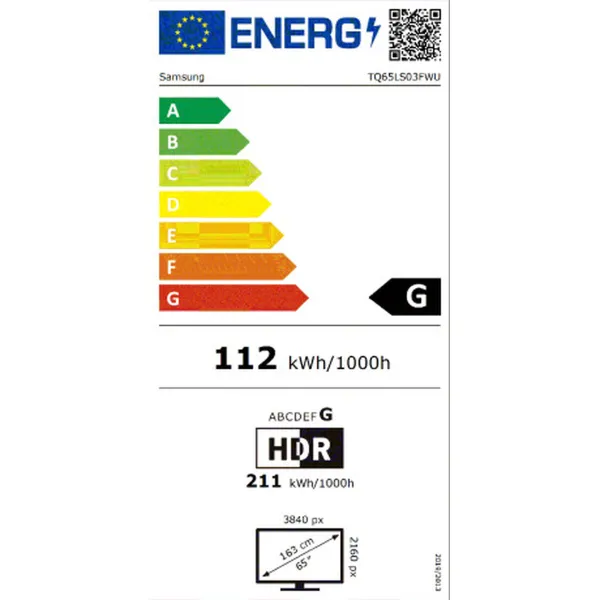 Viedais TV Samsung TQ65LS03F 65" 4K Ultra HD LED HDR Neo QLED