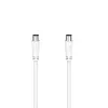 Coaxial TV Antenna Cable Hama 00205047 White 5 m