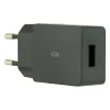 Sienas Lādētājs + USB A uz USB C Kabelis KSIX USB Melns