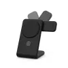 Crong MagSpot Pivot Stand - 3-in-1 Wireless Charger with MagSafe for iPhone, Apple Watch, and AirPods (Black)