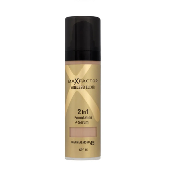 Max Factor Ageless Elixir Miracle Foundation 45 Warm Almond 