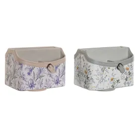 Дистанционное управление DKD Home Decor Белый Серый Лиловый Светло Pозовый 2 штук