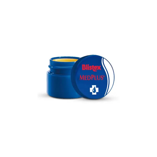 „Blistex Med Plus“ atkuriamasis lūpų ir nosies balzamas su SPF 15, 7 g