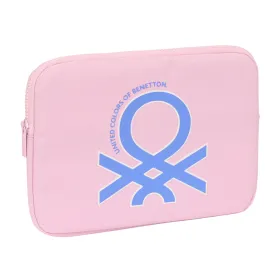 Kannettavan suojus Benetton Pink Pinkki (31 x 23 x 2 cm)