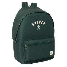 Laptop Backpack Harper & Neyer +usb harper & neyer Dark green 31 x 44 x 18 cm
