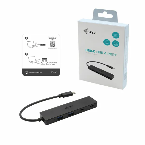 USB-разветвитель i-Tec C31HUBMETAL2A2C     